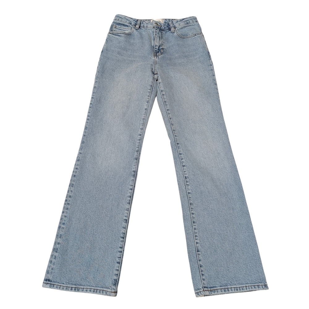 Frame Jeans Womens 26 Blue Dolly The Pixie Ruler Straight Leg High Rise Denim